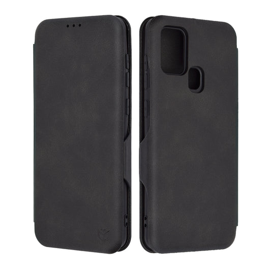 Husa de protectie Techsuit Safe Wallet Plus compatibila cu Samsung Galaxy A21s, acoperire spate, negru
