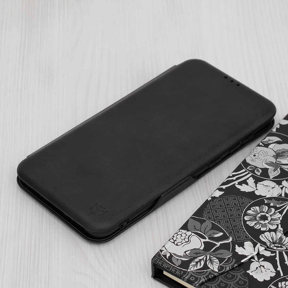 Husa de protectie Techsuit Safe Wallet Plus compatibila cu Samsung Galaxy A21s, acoperire spate, negru