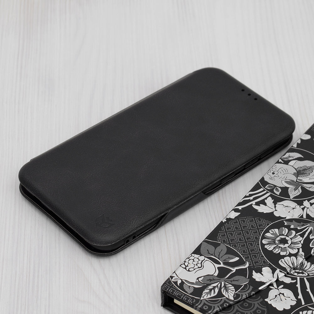Husa de protectie Techsuit Safe Wallet Plus compatibila cu Samsung Galaxy A10, acoperire spate, negru