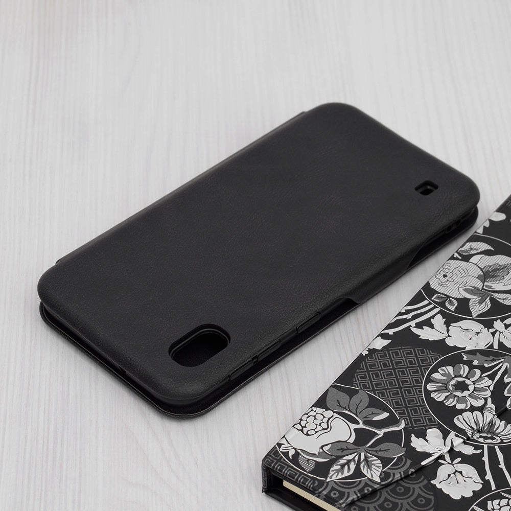 Husa de protectie Techsuit Safe Wallet Plus compatibila cu Samsung Galaxy A10, acoperire spate, negru