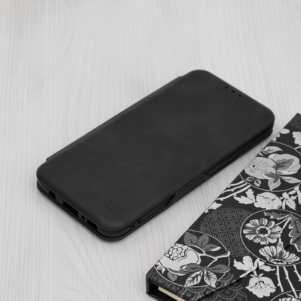 Husa de protectie Techsuit Safe Wallet Plus compatibila cu Samsung Galaxy S8, acoperire spate, negru