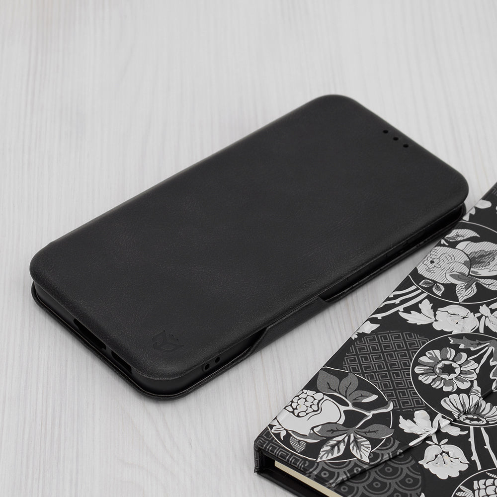 Husa de protectie Techsuit Safe Wallet Plus compatibila cu Samsung Galaxy S23 FE, acoperire spate, negru
