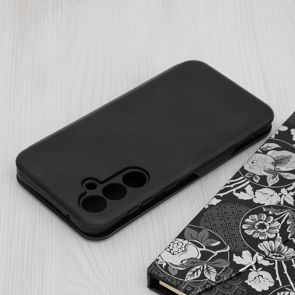 Husa de protectie Techsuit Safe Wallet Plus compatibila cu Samsung Galaxy S23 FE, acoperire spate, negru