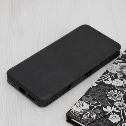 Husa de protectie Techsuit Safe Wallet Plus compatibila cu Xiaomi Redmi 12 5G, acoperire spate, negru