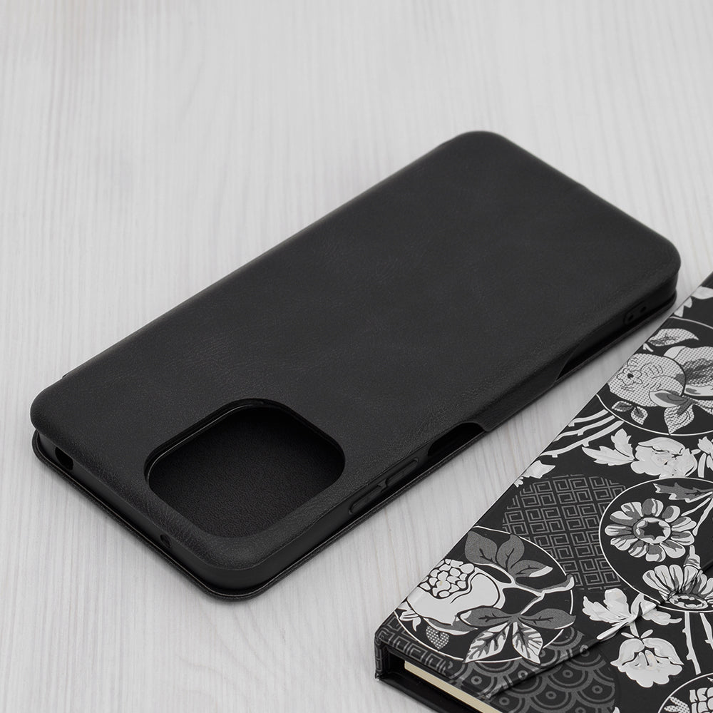 Husa de protectie Techsuit Safe Wallet Plus compatibila cu Xiaomi Redmi 12 4G, acoperire spate, negru