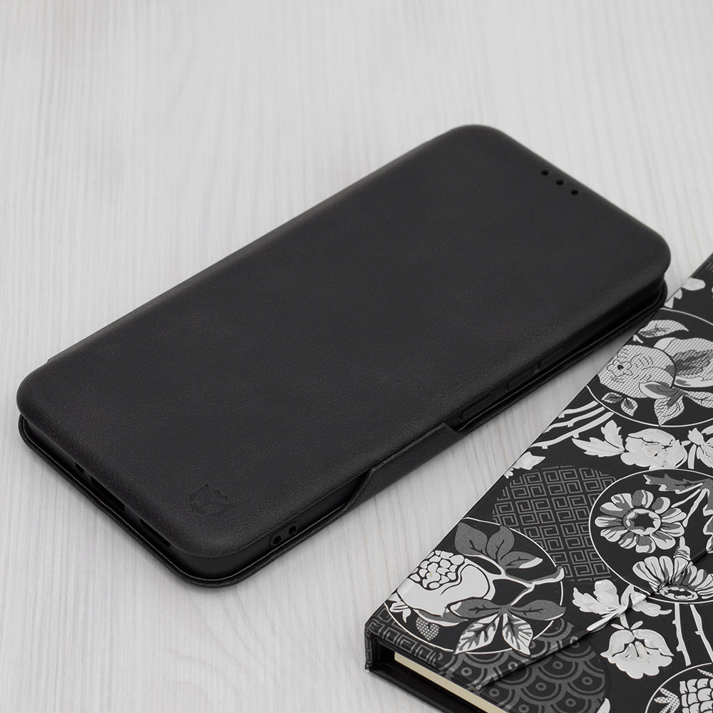 Husa de protectie Techsuit Safe Wallet Plus compatibila cu Xiaomi 13 Ultra, acoperire spate, negru
