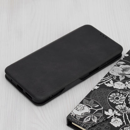 Husa de protectie Techsuit Safe Wallet Plus compatibila cu Motorola Moto E22, acoperire spate, negru