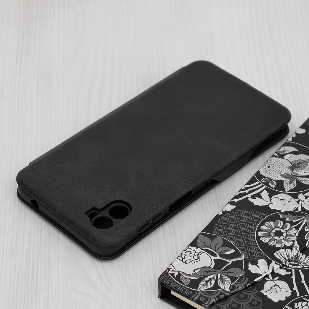 Husa de protectie Techsuit Safe Wallet Plus compatibila cu Motorola Moto E22, acoperire spate, negru