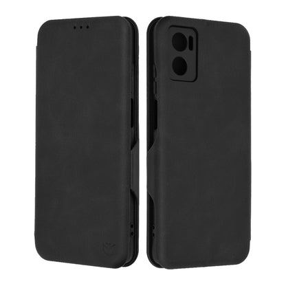 Husa de protectie Techsuit Safe Wallet Plus compatibila cu Motorola Moto E22, acoperire spate, negru