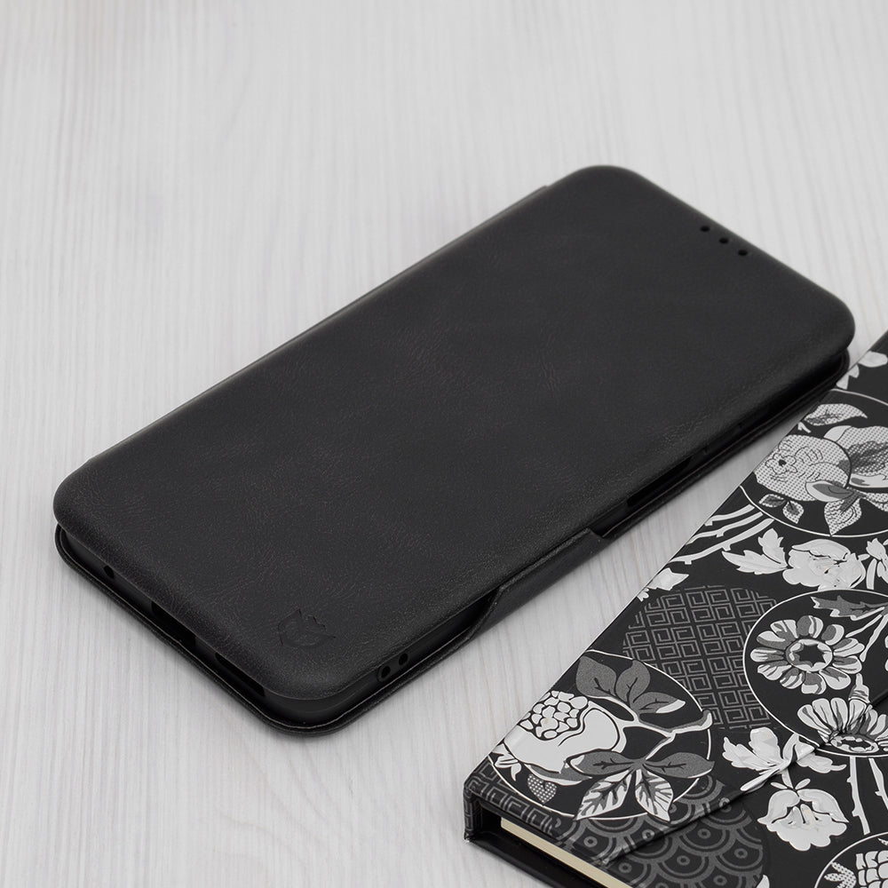 Husa de protectie Techsuit Safe Wallet Plus compatibila cu Motorola Moto E14, acoperire spate, verde