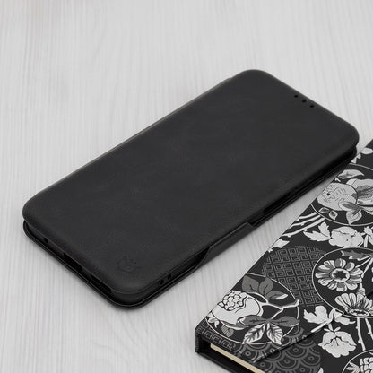 Husa de protectie Techsuit Safe Wallet Plus compatibila cu Motorola Moto E14, acoperire spate, verde