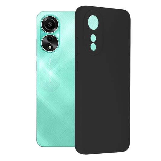 Husa de protectie Techsuit Soft Edge Silicone compatibila cu Oppo A78 4G, acoperire spate, negru
