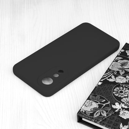 Husa de protectie Techsuit Soft Edge Silicone compatibila cu Oppo A78 4G, acoperire spate, negru