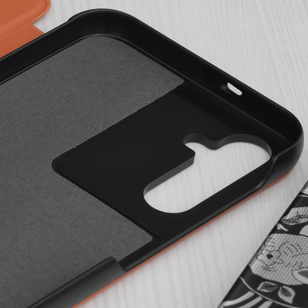 Husa de protectie Techsuit eFold Series compatibila cu Samsung Galaxy S24 Plus, acoperire spate, oranj