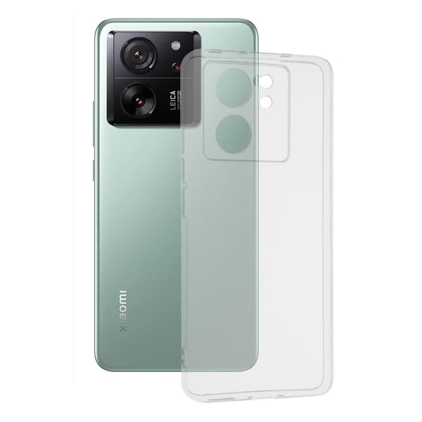 Husa de protectie Techsuit Clear Silicone compatibila cu Xiaomi 13T, acoperire spate, transparent