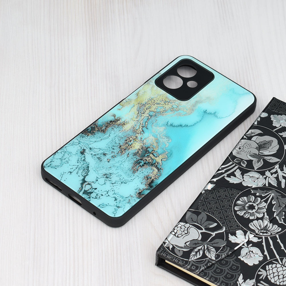 Husa de protectie Techsuit Glaze Series compatibila cu Motorola Moto G23, acoperire spate, Blue Ocean