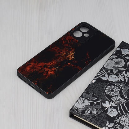 Husa de protectie Techsuit Glaze Series compatibila cu Motorola Moto G23, acoperire spate, Red Nebula