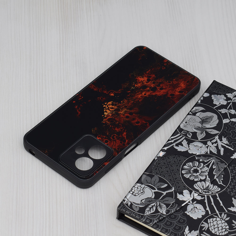 Husa de protectie Techsuit Glaze Series compatibila cu Motorola Moto G23, acoperire spate, Red Nebula