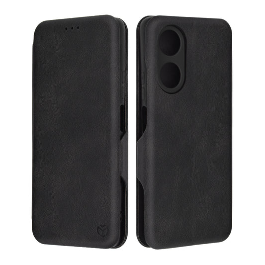 Husa de protectie Techsuit Safe Wallet Plus compatibila cu Oppo A58 4G, acoperire spate, negru