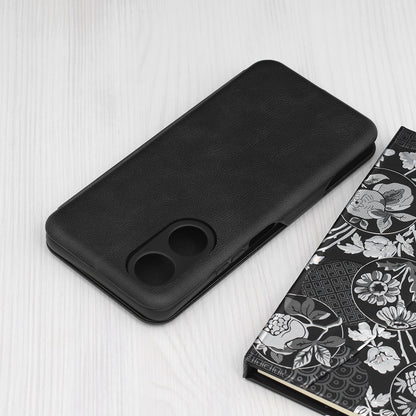 Husa de protectie Techsuit Safe Wallet Plus compatibila cu Oppo A18, acoperire spate, negru