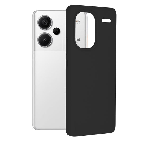 Husa de protectie Techsuit Soft Edge Silicone compatibila cu Xiaomi Redmi Note 13 Pro Plus 5G, acoperire spate, negru