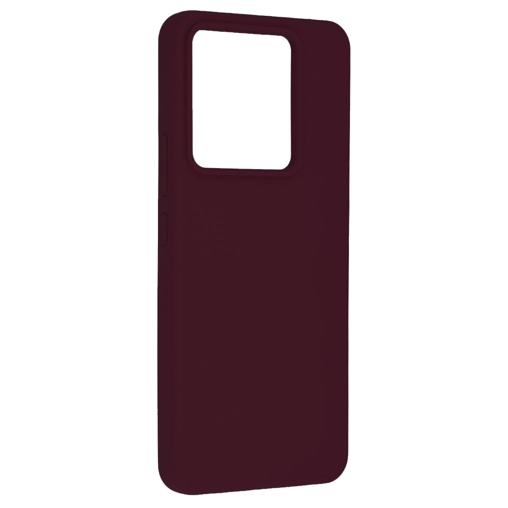 Husa de protectie Techsuit Soft Edge Silicone compatibila cu Xiaomi Redmi Poco X6, acoperire spate, visiniu