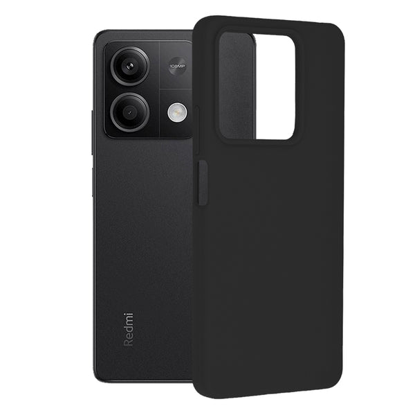 Husa de protectie Techsuit Soft Edge Silicone compatibila cu Xiaomi Redmi Note 13 5G, acoperire spate, negru