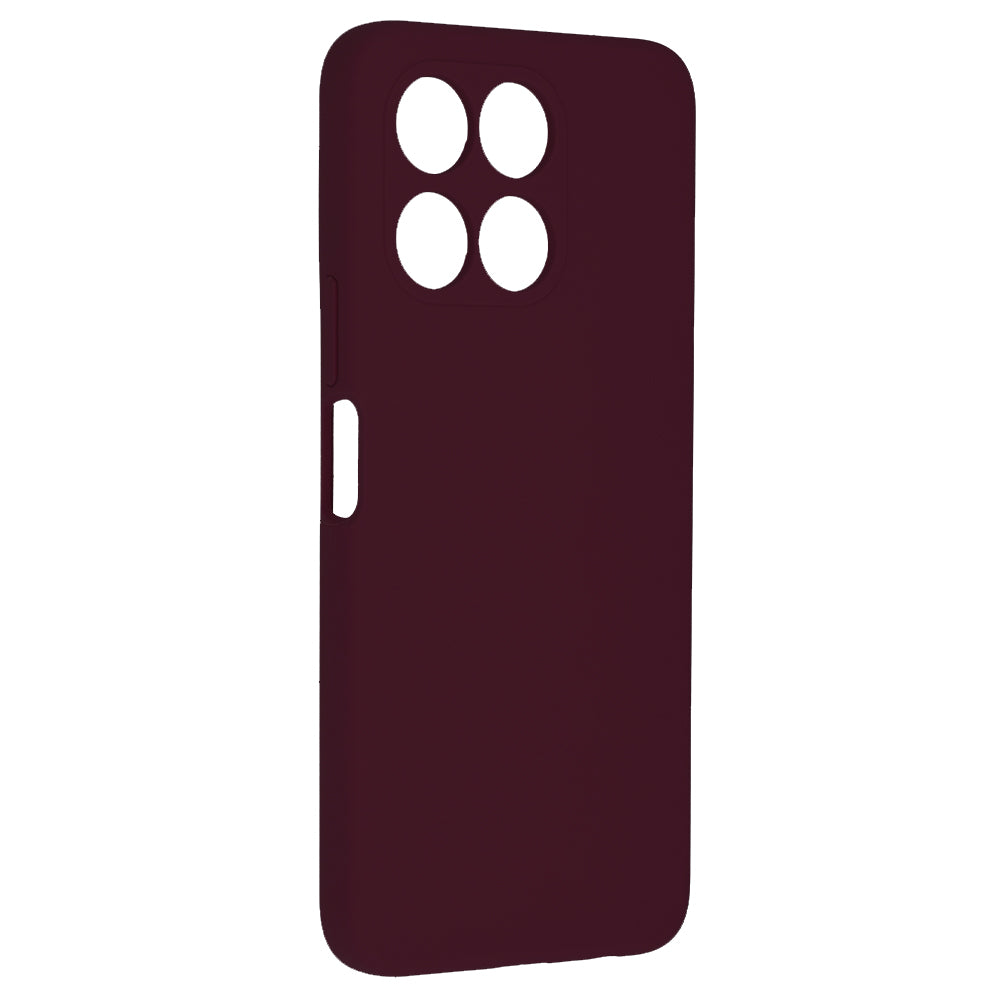 Husa de protectie Techsuit Soft Edge Silicone compatibila cu Honor X6a, acoperire spate, visiniu