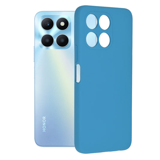 Husa de protectie Techsuit Soft Edge Silicone compatibila cu Honor X6a, acoperire spate, albastru deschis