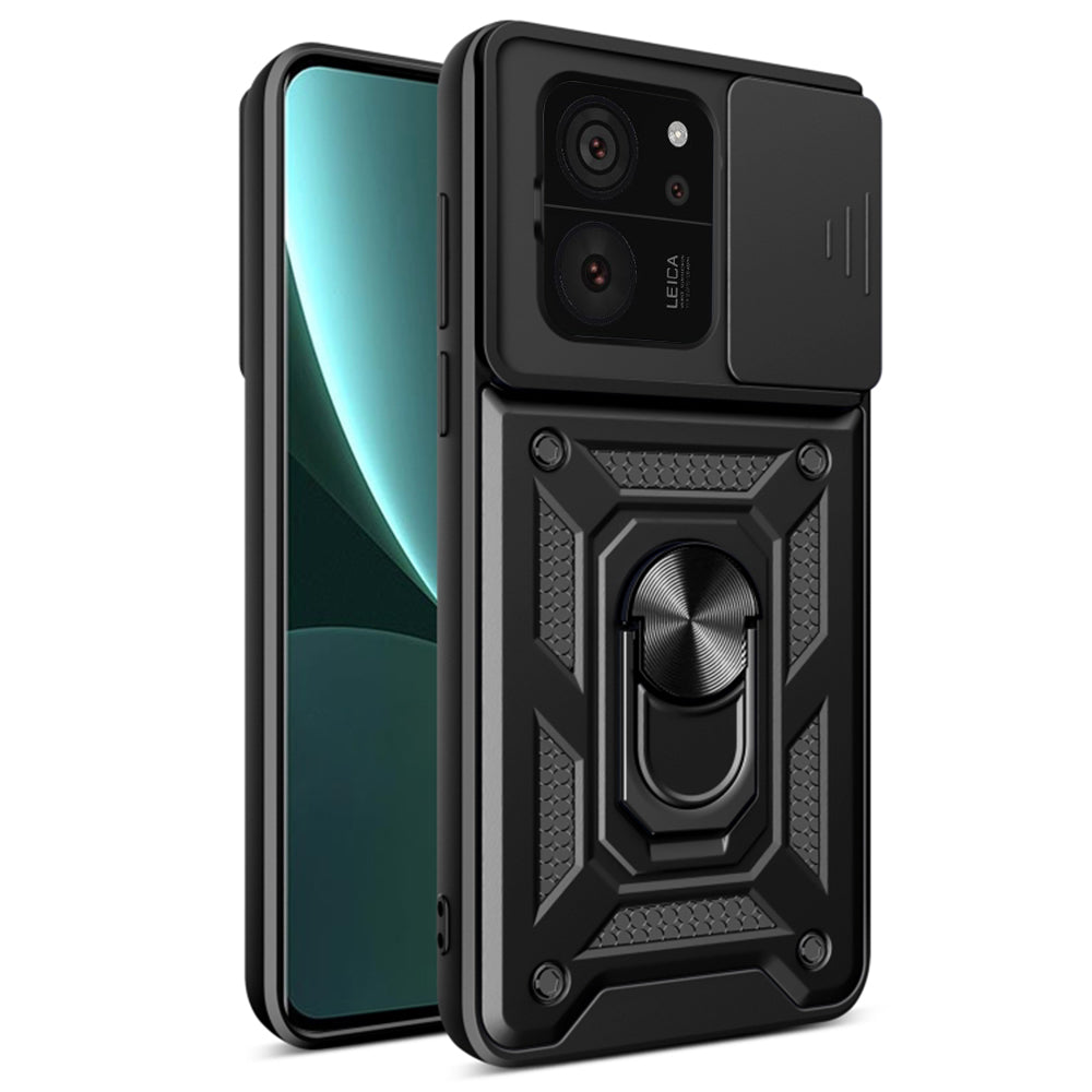 Husa de protectie Techsuit CamShield Series compatibila cu Xiaomi 13T Pro, acoperire spate, negru