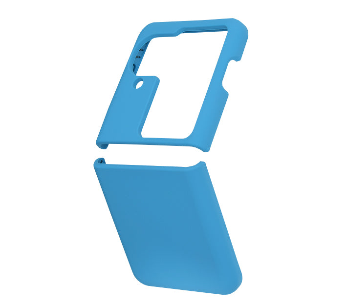 Husa de protectie Techsuit Soft Edge Silicone compatibila cu Oppo Find N3 Flip, acoperire spate, albastru deschis