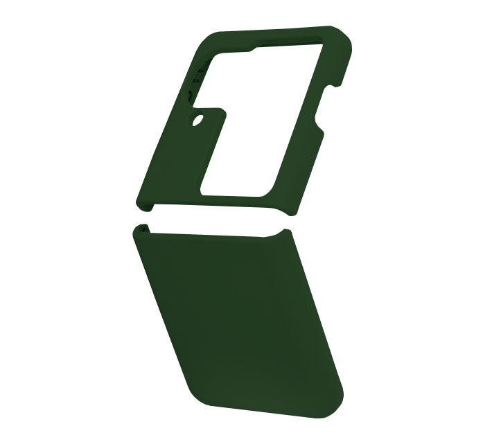 Husa de protectie Techsuit Soft Edge Silicone compatibila cu Oppo Find N3 Flip, acoperire spate, verde inchis