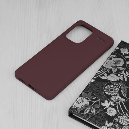 Husa de protectie Techsuit Soft Edge Silicone compatibila cu Xiaomi Redmi Note 13 Pro Plus 5G, acoperire spate, visiniu