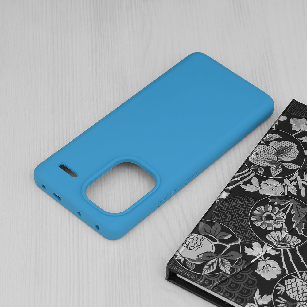 Husa de protectie Techsuit Soft Edge Silicone compatibila cu Xiaomi Redmi Note 13 Pro Plus 5G, acoperire spate, albastru deschis