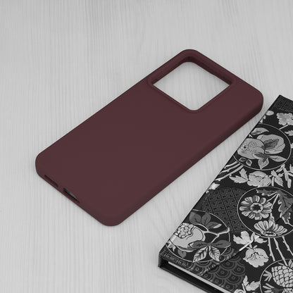 Husa de protectie Techsuit Soft Edge Silicone compatibila cu Xiaomi Redmi Poco X6, acoperire spate, visiniu