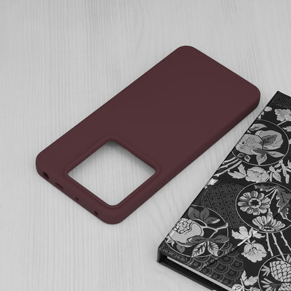 Husa de protectie Techsuit Soft Edge Silicone compatibila cu Xiaomi Redmi Poco X6, acoperire spate, visiniu