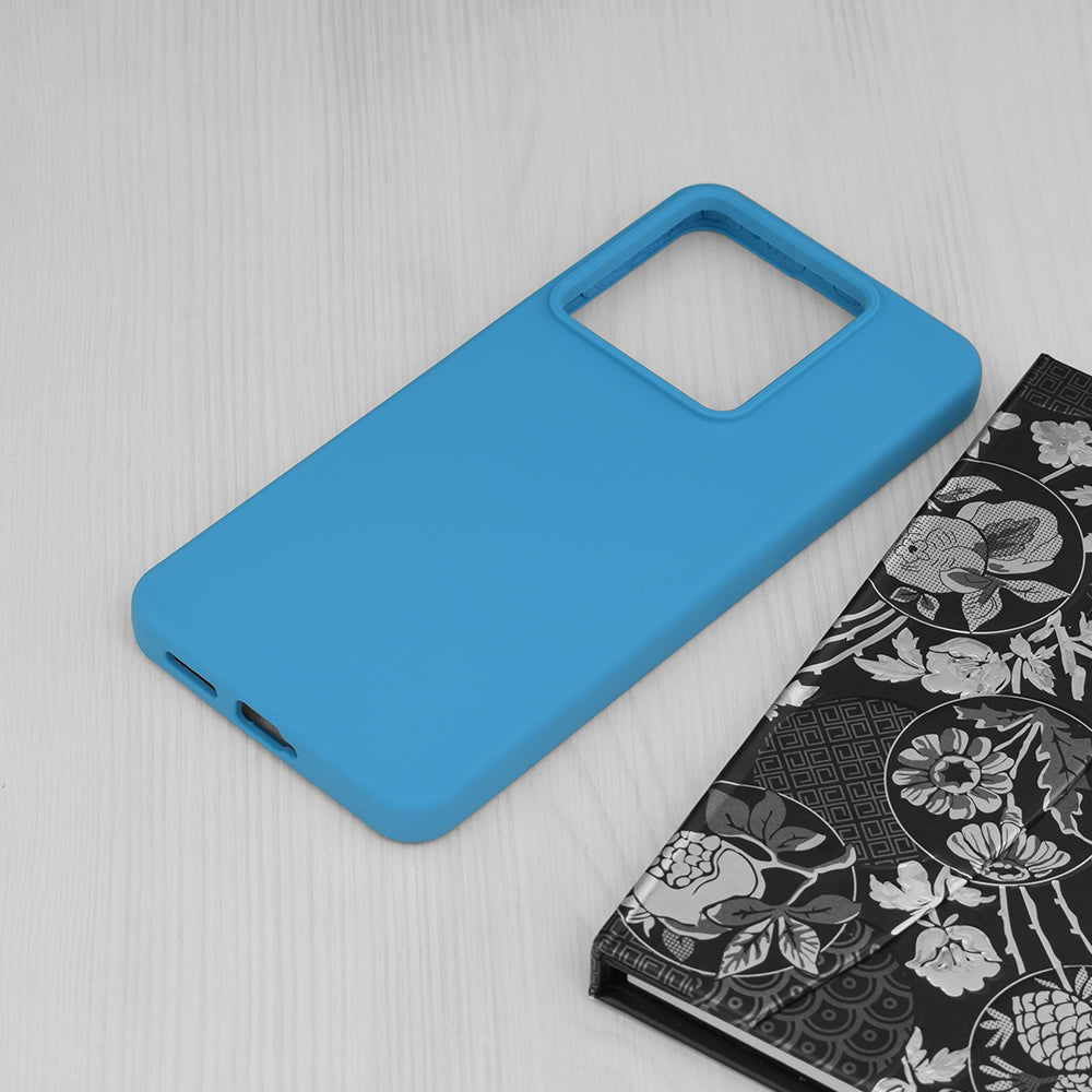 Husa de protectie Techsuit Soft Edge Silicone compatibila cu Xiaomi Redmi Note 13 Pro 5G, acoperire spate, albastru deschis