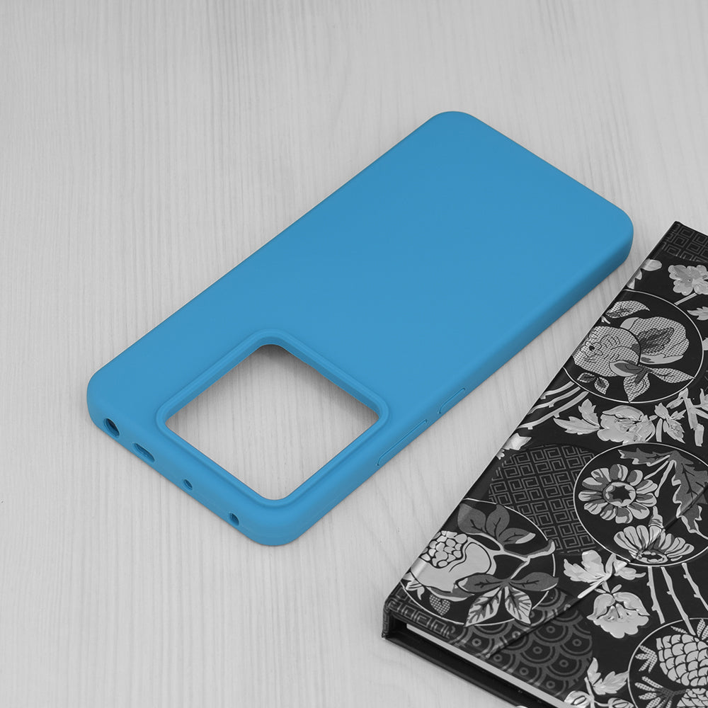 Husa de protectie Techsuit Soft Edge Silicone compatibila cu Xiaomi Redmi Poco X6, acoperire spate, albastru deschis