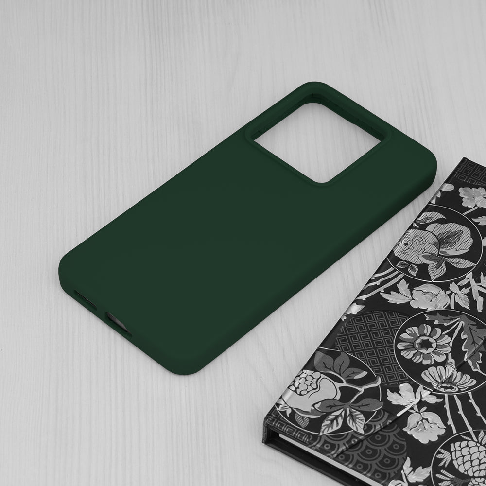 Husa de protectie Techsuit Soft Edge Silicone compatibila cu Xiaomi Redmi Note 13 Pro 5G, acoperire spate, verde inchis