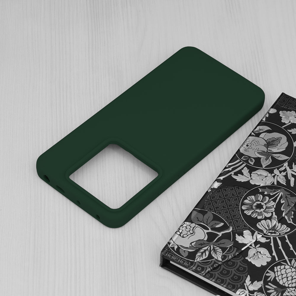 Husa de protectie Techsuit Soft Edge Silicone compatibila cu Xiaomi Redmi Note 13 Pro 5G, acoperire spate, verde inchis