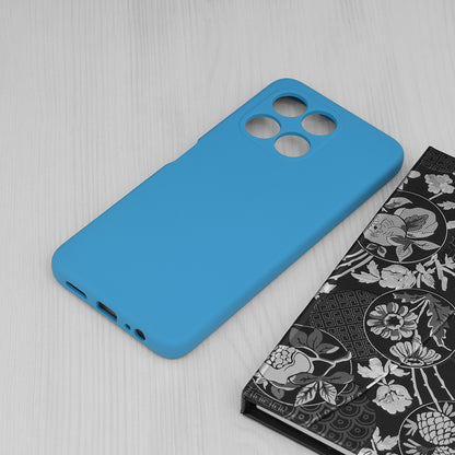 Husa de protectie Techsuit Soft Edge Silicone compatibila cu Honor X6a, acoperire spate, albastru deschis