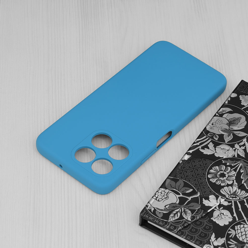 Husa de protectie Techsuit Soft Edge Silicone compatibila cu Honor X6a, acoperire spate, albastru deschis