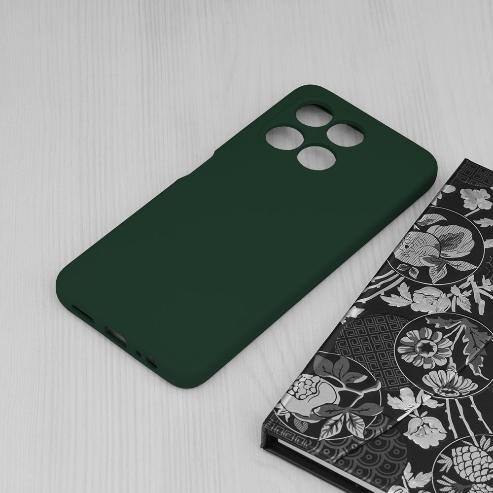 Husa de protectie Techsuit Soft Edge Silicone compatibila cu Honor X6a, acoperire spate, verde inchis