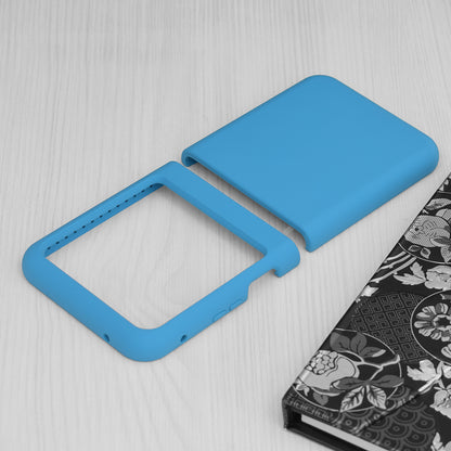 Husa de protectie Techsuit Soft Edge Silicone compatibila cu Oppo Find N3 Flip, acoperire spate, albastru deschis