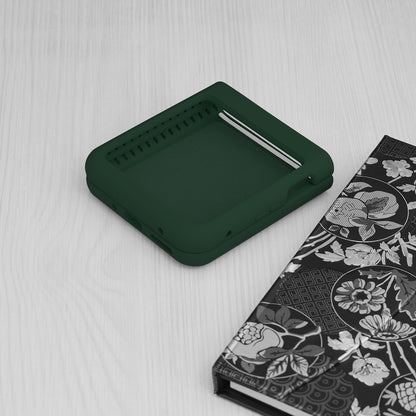 Husa de protectie Techsuit Soft Edge Silicone compatibila cu Oppo Find N3 Flip, acoperire spate, verde inchis