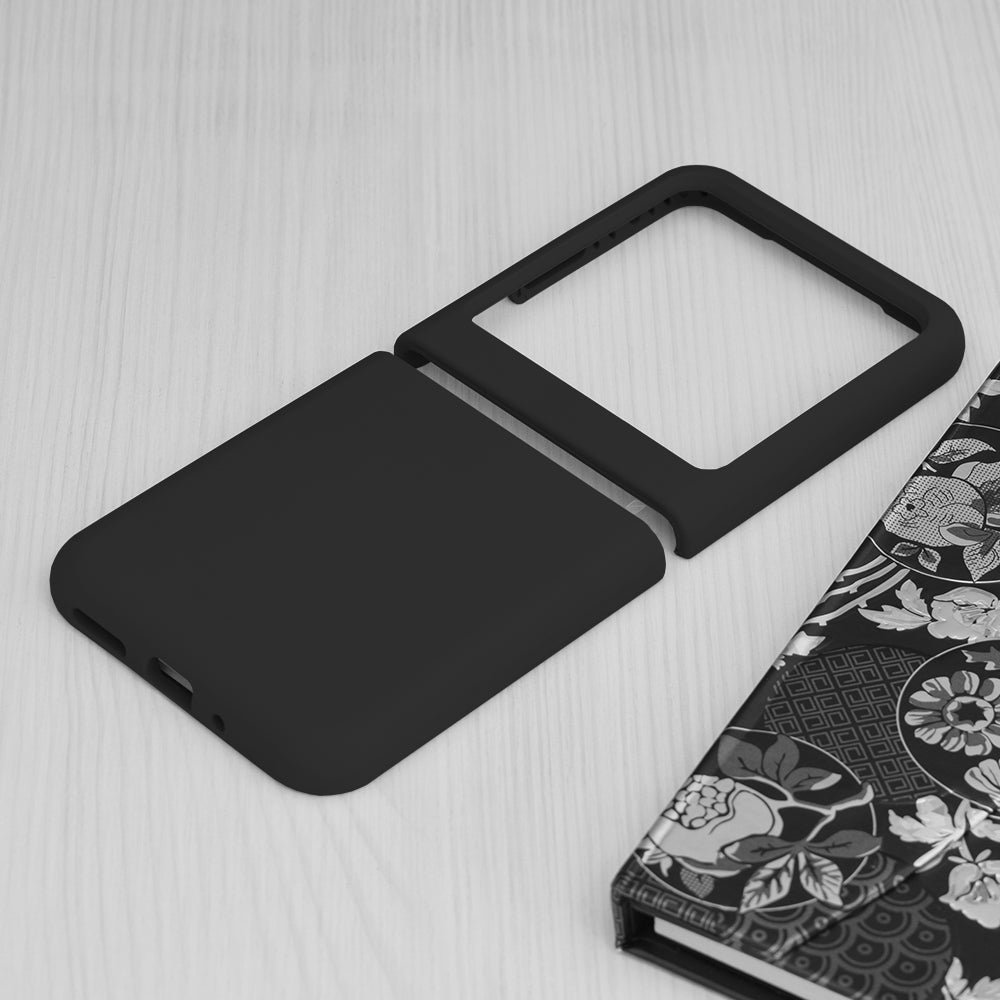 Husa de protectie Techsuit Soft Edge Silicone compatibila cu Oppo Find N3 Flip, acoperire spate, negru