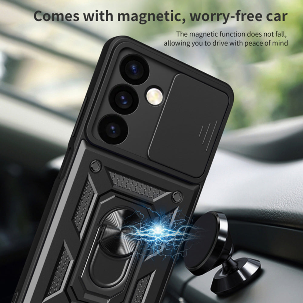 Husa de protectie Techsuit CamShield Series compatibila cu Samsung Galaxy S24 Plus, acoperire spate, negru