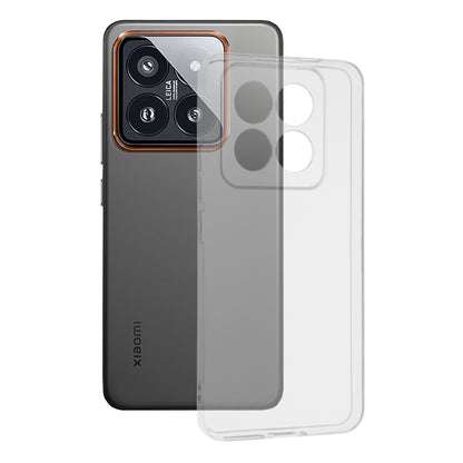 Husa de protectie Techsuit Clear Silicone compatibila cu Xiaomi 14 Pro, acoperire spate, transparent