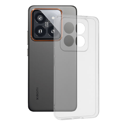 Husa de protectie Techsuit Clear Silicone compatibila cu Xiaomi 14 Pro, acoperire spate, transparent