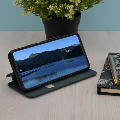 Husa de protectie Techsuit Safe Wallet Plus compatibila cu Motorola Moto G84, acoperire spate, verde